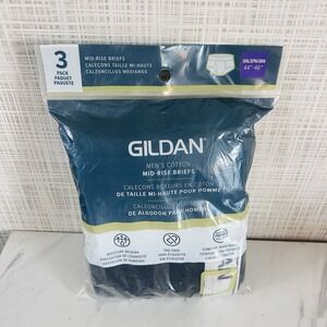 Gildan 3-Pack 2XL Briefs New! Mid-Rise Cotton 44" to 46" Waist XXL CCC